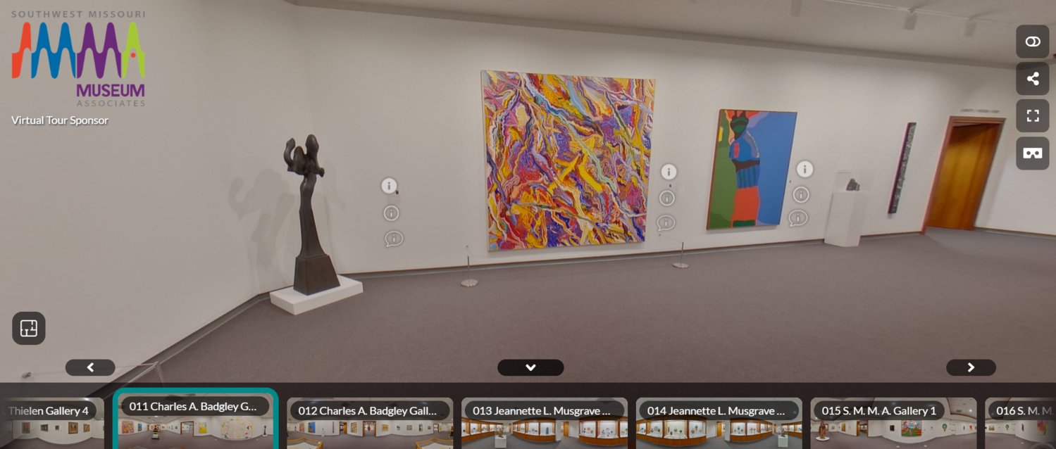Artgoers can view galleries from their devices, including virtual reality.